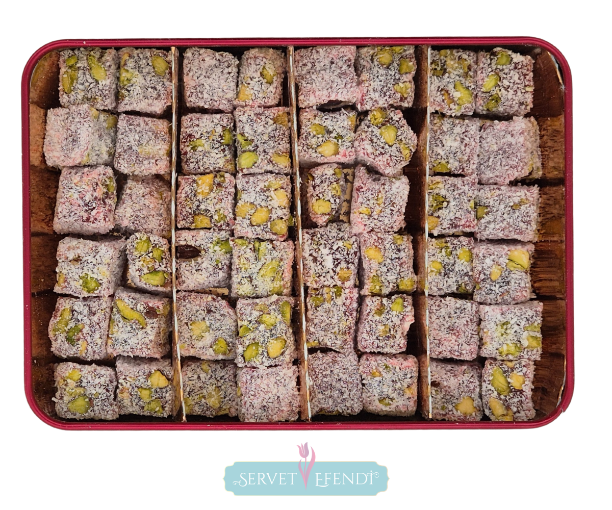 HCGULLU-DUBLE-METAL500 H.C Fıstıklı Güllü Duble L. - Hediyelik Kutu - Görsel 1