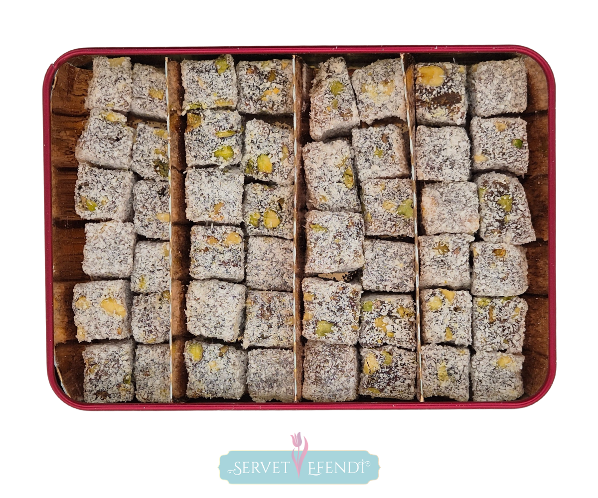 HGBALLI-DUBLE-METAL500 H.C Fıstıklı Balli Duble Lokum - Hediyelik - Görsel 1