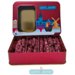 Gül Yaprak Fıstıklı Parmak Lokum Metal Kutu