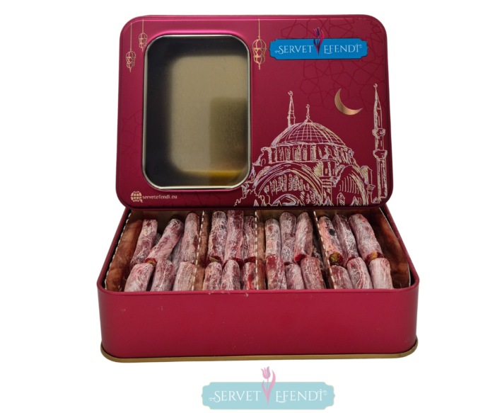 Fıstıklı Narlı Parmak Lokum Metal Kutu - Görsel 5