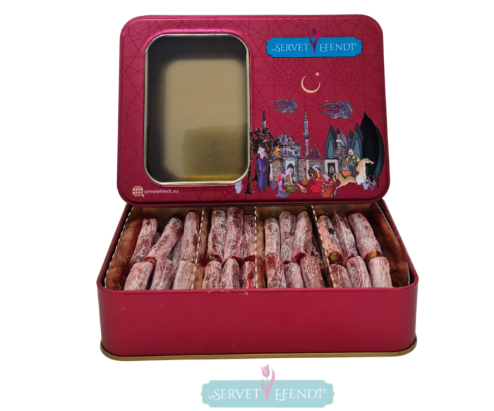 Fıstıklı Narlı Parmak Lokum Metal Kutu - Görsel 4