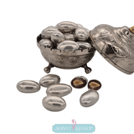 Enfes Çikolatalı Gümüş Badem Draje