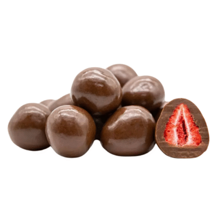 Gerçek Çilekli Sütlü Çikolatalı Draje