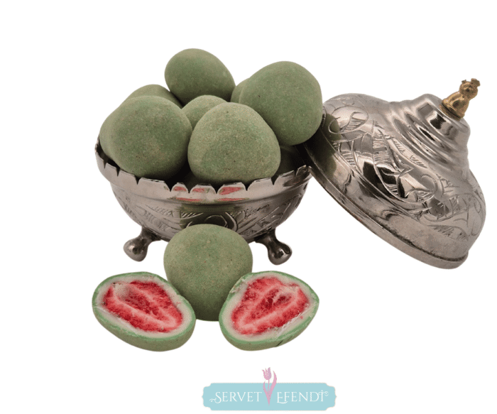 Matcha Aromalı Gerçek Çilekli Draje - Görsel 2