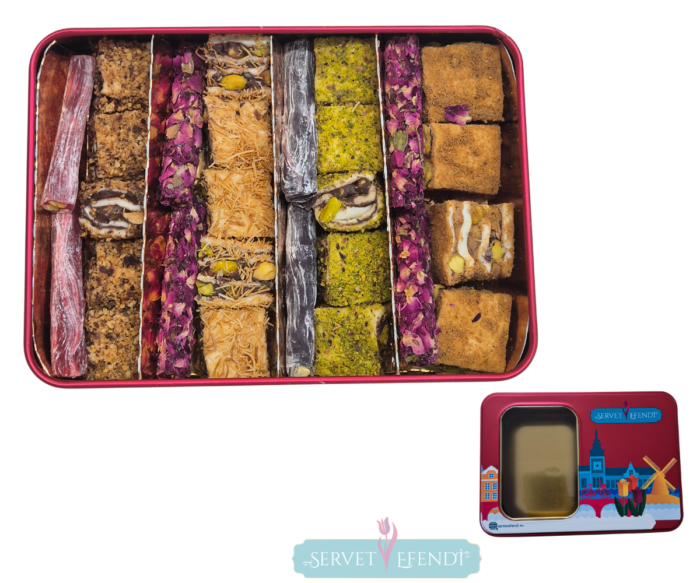 Baklava Dilim&Parmak Lokum Metal Kutu - Görsel 2