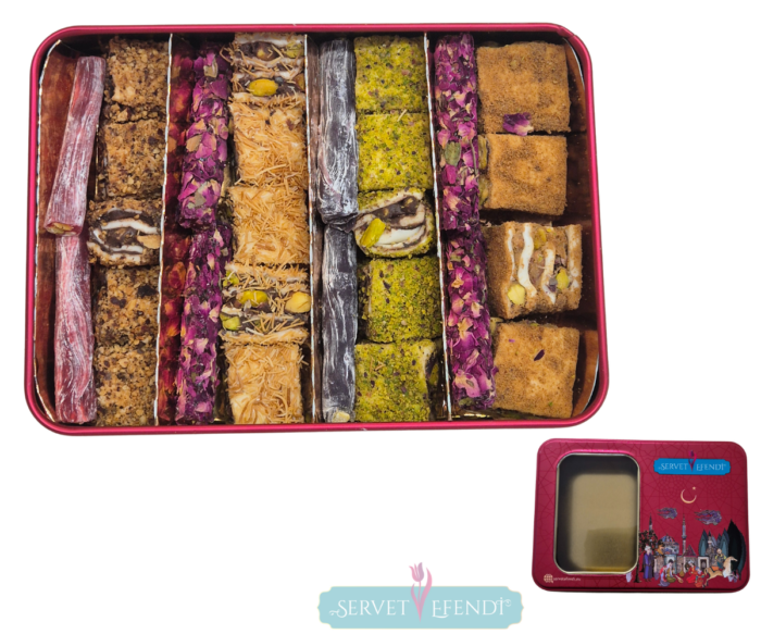 Baklava Dilim&Parmak Lokum Metal Kutu - Görsel 3