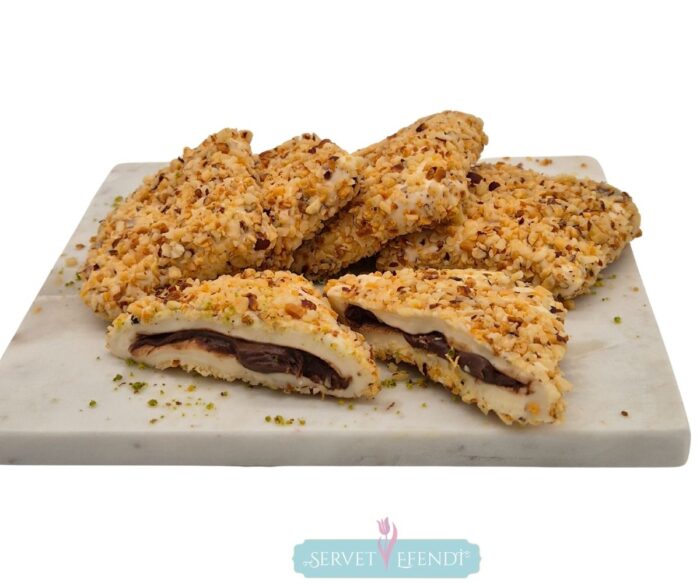 Pirinç Fındıklı Çikolatalı Muska Lokum - Görsel 1