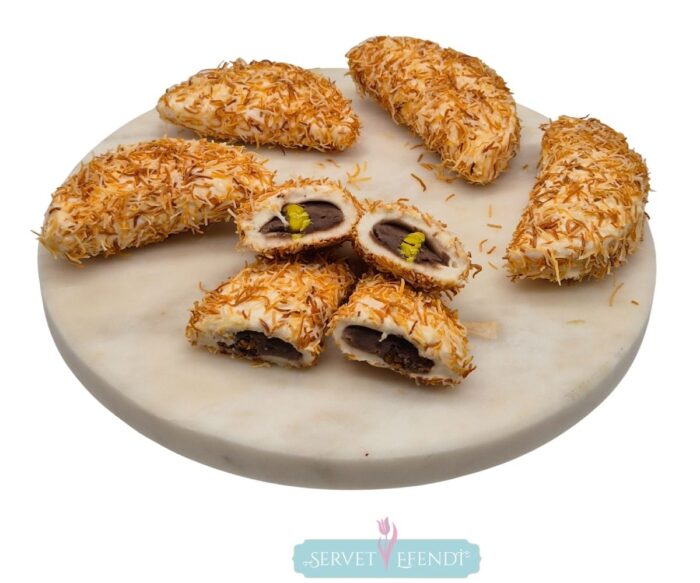 145 Kadayıflı Çikolatalı Fıstıklı Ay Lokum - Görsel 1