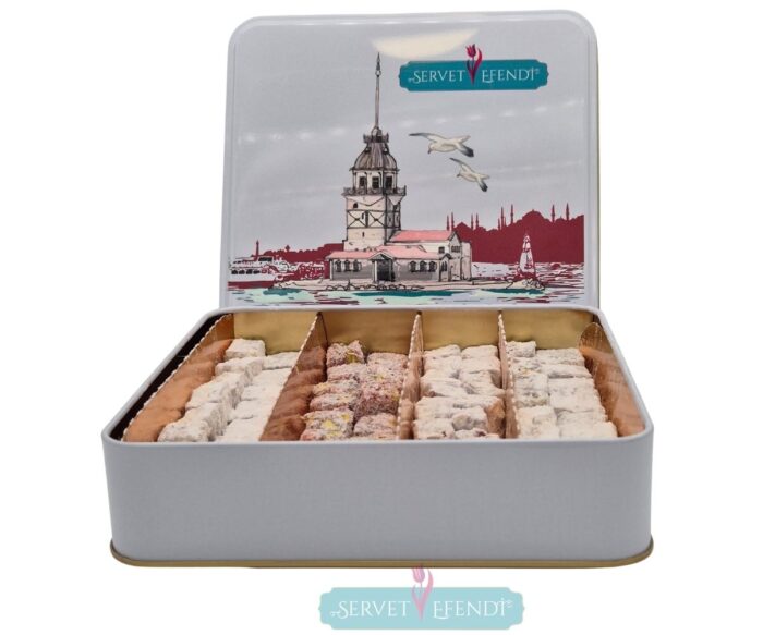 22 Karışık Hediyelik Fıstıklı Duble Lokumu - Görsel 1