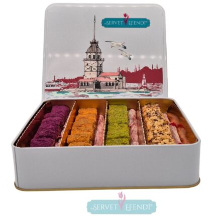 Baklava Dilim&Parmak Lokum Mega Metal Kutu