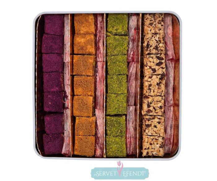 Baklava Dilim&Parmak Lokum Mega Metal Kutu - Görsel 2