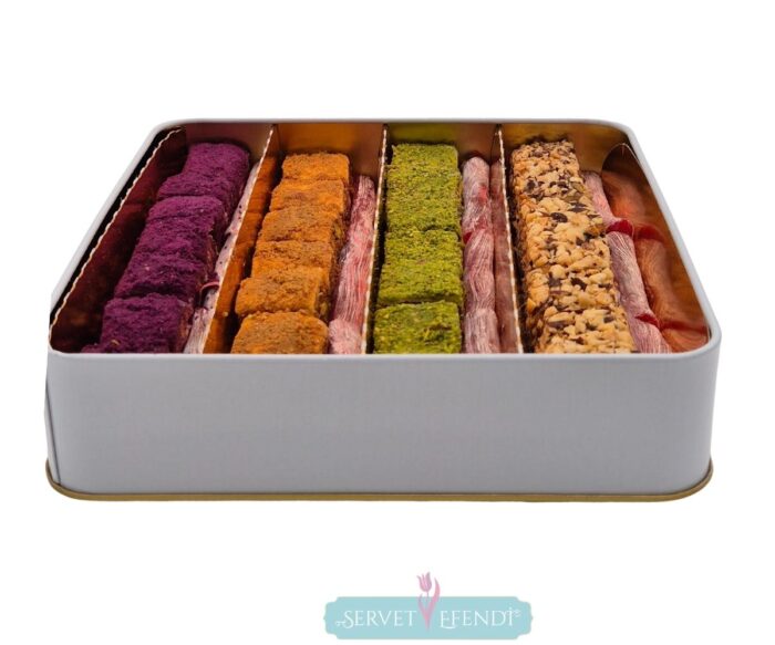 Baklava Dilim&Parmak Lokum Mega Metal Kutu - Görsel 3