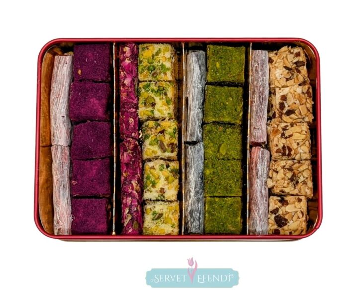 Baklava Dilim&Parmak Lokum Metal Kutu - Görsel 1