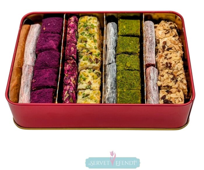 Baklava Dilim&Parmak Lokum Metal Kutu - Görsel 2