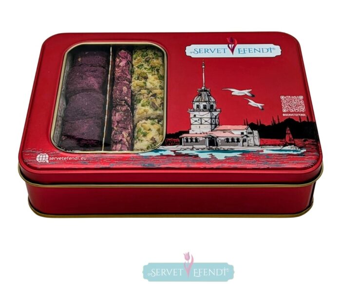 Baklava Dilim&Parmak Lokum Metal Kutu - Görsel 3