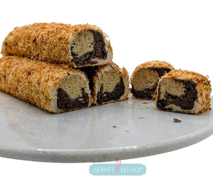 68 Kadayıflı Browni Fındık Kremalı Sarma Lokum - Görsel 1