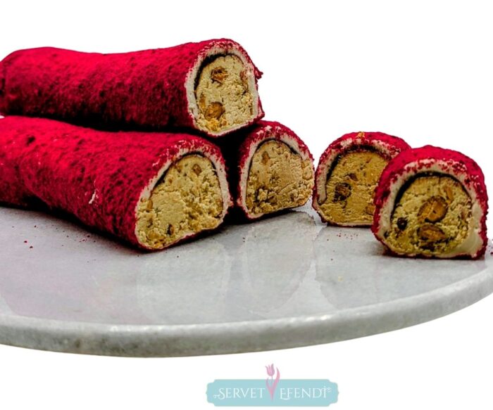 Framboazli Bademli Sarma Lokum - Görsel 1