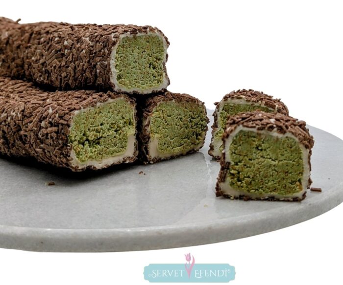 90 Filex Çikolatalı Fıstık Kremalı Sarma Lokum - Görsel 1