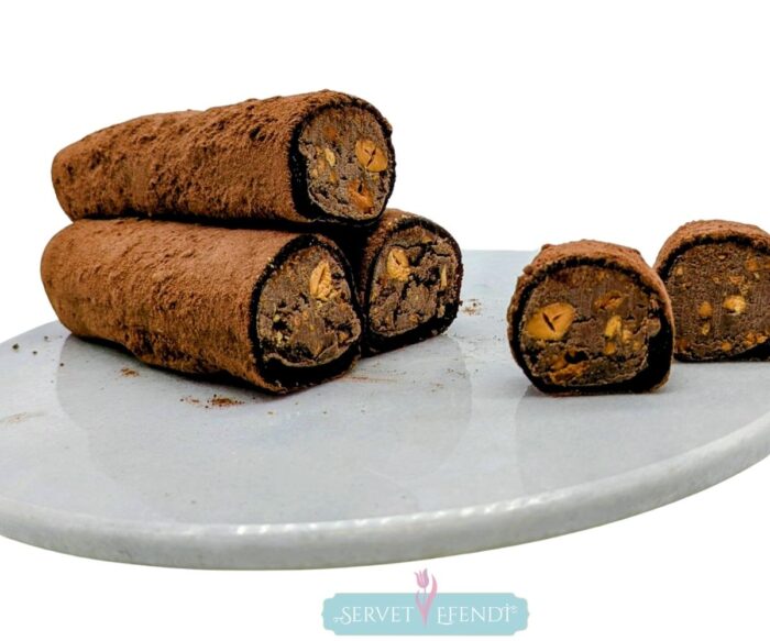 92 Nesquik Browni Badem Kremalı Sarma Lokum - Görsel 1