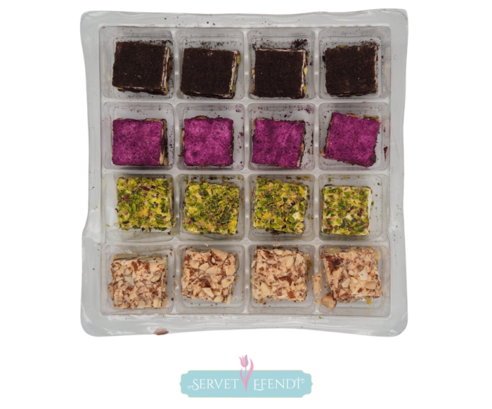 Karışık Premium Metal Baklava Dilim Lokum - Görsel 3