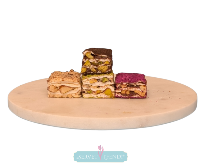 Karışık Premium Metal Baklava Dilim Lokum - Görsel 2