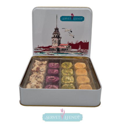 Karışık Premium Metal Sarma Lokum Kutusu