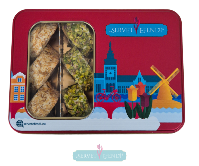 Karışık Premium Metal Sarma Lokum Kutusu - Görsel 4