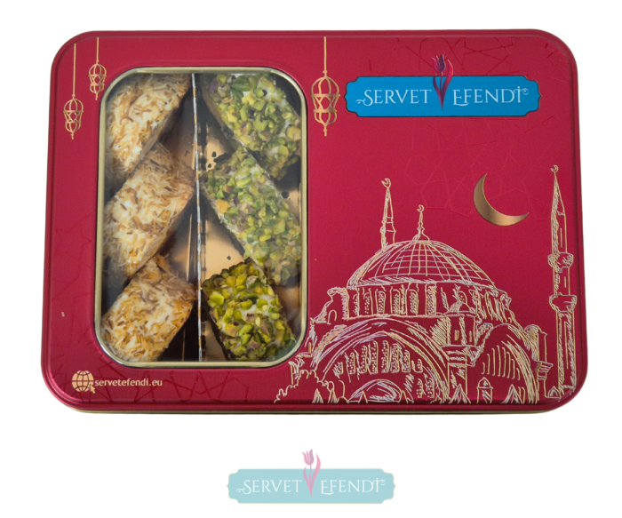 Karışık Premium Metal Sarma Lokum Kutusu - Görsel 3