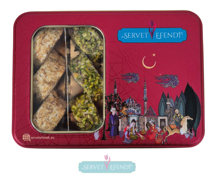 Karışık Premium Metal Sarma Lokum Kutusu - Görsel 2