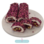 Gül Yapraklı Narlı Fıstıklı Sarma Lokum