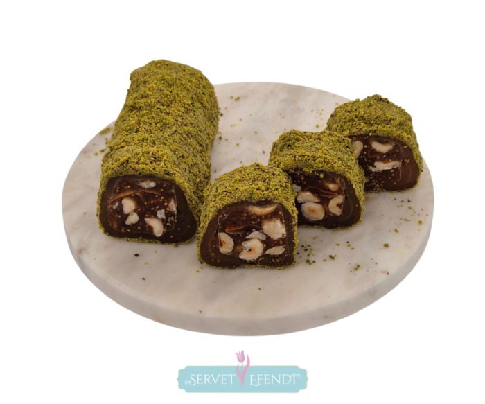 Toz Fıstıklı Incirli & Fındıklı Sarma Lokum - Görsel 1