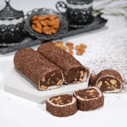 ÖZEL ÇİKOLATALI BADEMLİ SARMA LOKUM